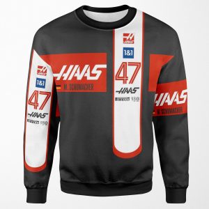 Haas F1 2022 Nose Schumacher All-over-print Unisex Sweatshirt