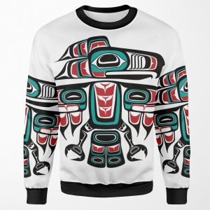 Haida Tlingit Native Raven Totem All-over-print Unisex Sweatshirt