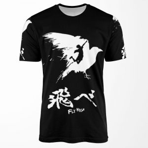 Haikyuu Fly High White All-over-print T-shirt