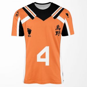 Haikyuu Nishinoya Yu Jersey 4 All-over-print T-shirt
