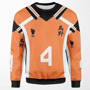 Haikyuu Nishinoya Yu Jersey 4 All-over-print Unisex Sweatshirt