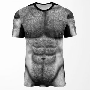 Hairy Torso Of Naked Man All-over-print T-shirt