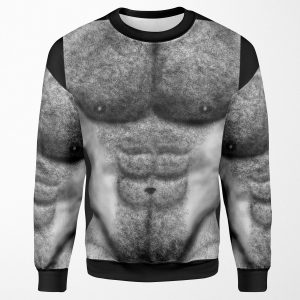 Hairy Torso Of Naked Man All-over-print Unisex Sweatshirt