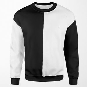 Half Black And Half White Sia Cheapthrills Design Simple Crazy And Weird Design All-over-print Unisex Sweatshirt