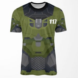 Halo Infinite Master Chief Armor All-over-print T-shirt