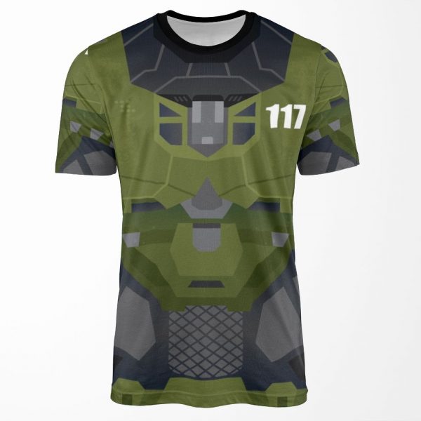 Halo Infinite Master Chief Armor All-over-print T-shirt