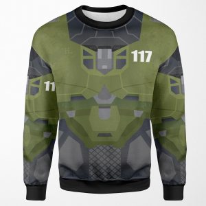 Halo Infinite Master Chief Armor All-over-print Unisex Sweatshirt
