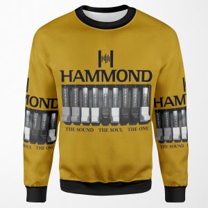 Hammond Organ Logo And Graphics All-over-print Unisex Sweatshirt