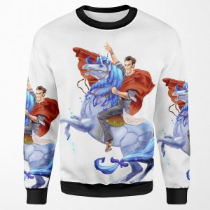 Handsome Jack And Buttstallion No Background All-over-print Unisex Sweatshirt