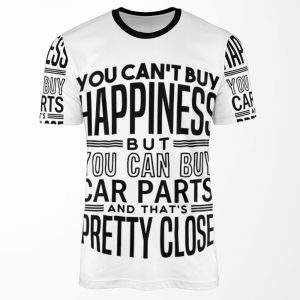 Happiness Is Car Parts All-over-print T-shirt