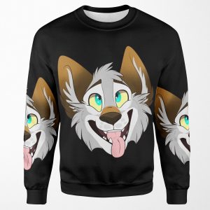 Happy Wolf All-over-print Unisex Sweatshirt