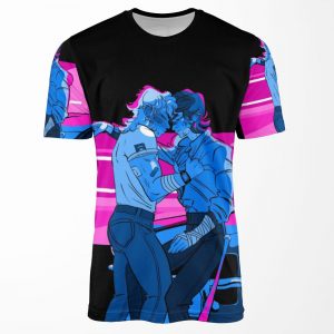 Harringrove Sunset In Blue All-over-print T-shirt