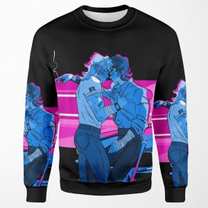 Harringrove Sunset In Blue All-over-print Unisex Sweatshirt