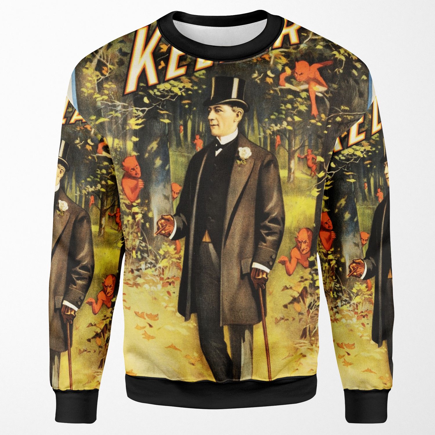 Harry Kellar American Magician Illusionist Performances Vintage Theater Advertisement All-over-print Unisex Sweatshirt