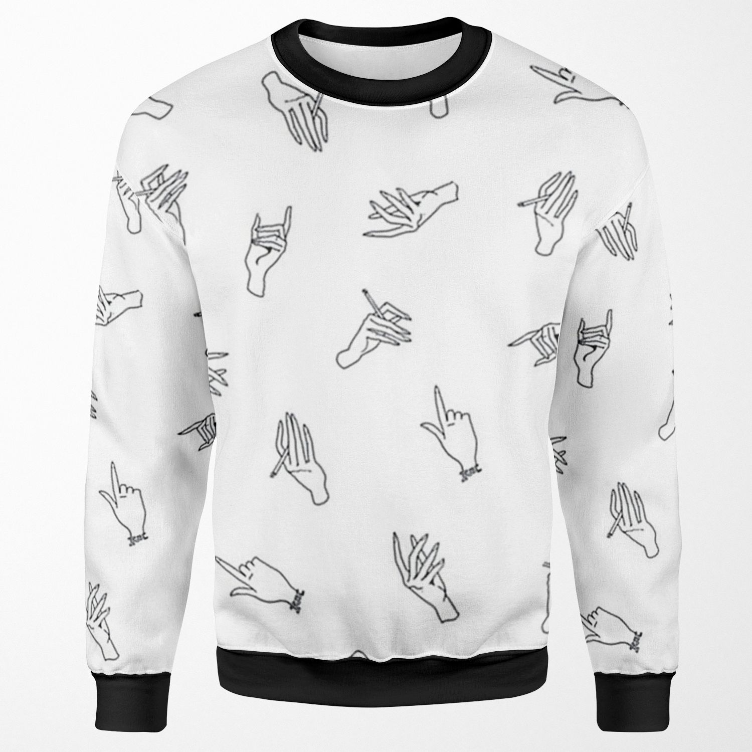 Harry Styles Hands Pattern All-over-print Unisex Sweatshirt