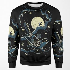 Haruki Murakami Bird Moon All-over-print Unisex Sweatshirt