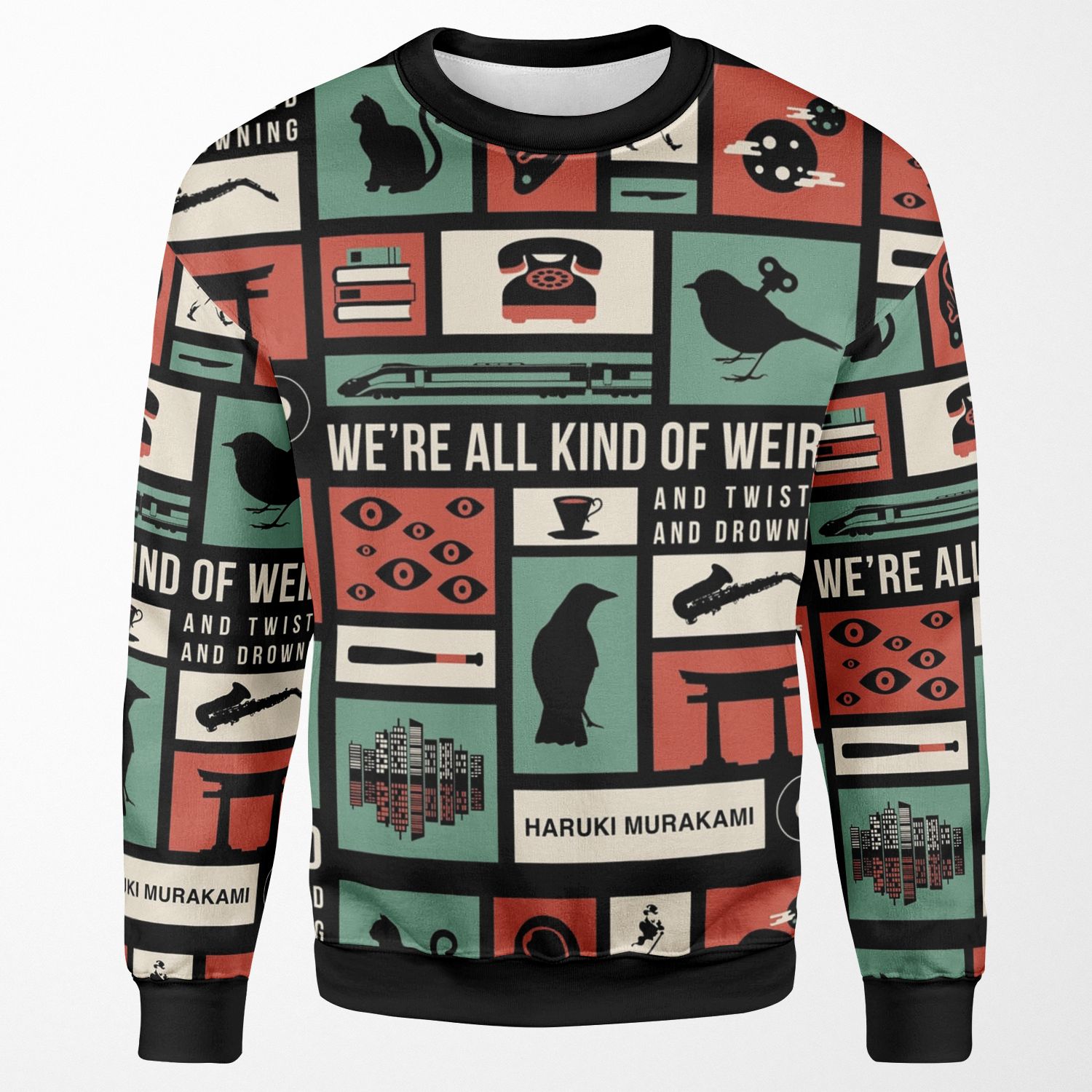 Haruki Murakami All-over-print Unisex Sweatshirt