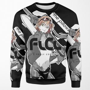 Haruko Flcl Ride On Shooting Star All-over-print Unisex Sweatshirt
