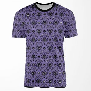 Haunted Mansion Wallpaper Tile All-over-print T-shirt