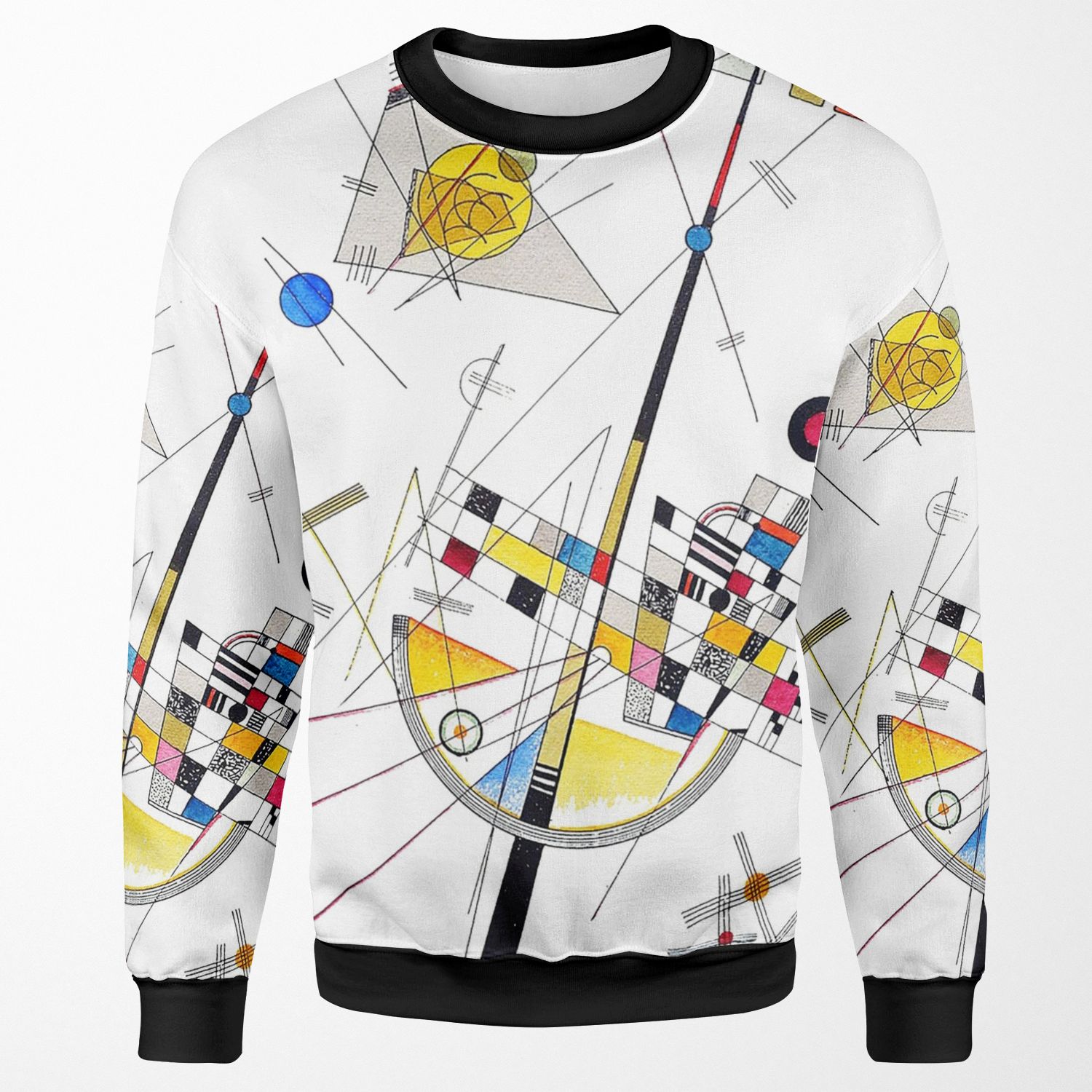 Hd _Delicate Tension_ 1923 By Wassily Kandinsky All-over-print Unisex Sweatshirt
