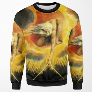Hd Ancient Of Days By William Blake High Definition Original Colors All-over-print Unisex Sweatshirt