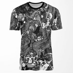 Hd The Cave %3B By Aubrey Beardsley 1896 All-over-print T-shirt