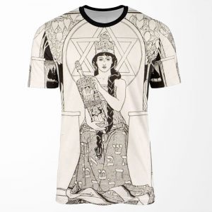 Hd The Queen Of Sabbath%3B By Ephraim Moses Lilien 1900 All-over-print T-shirt