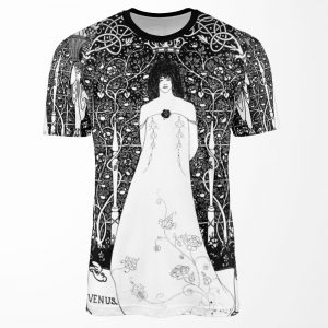 Hd Venus Between Terminal Gods%3B By Aubrey Beardsley 1895 All-over-print T-shirt