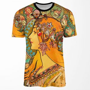 Hd Zodiac 1896 Alphonse Mucha All-over-print T-shirt