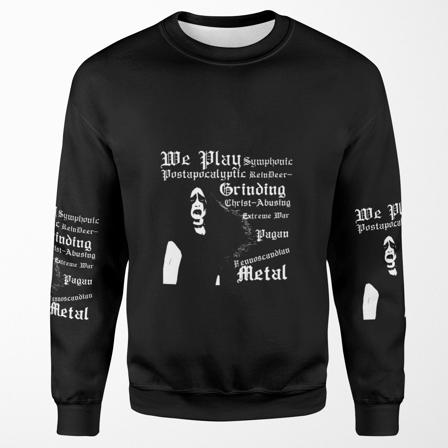 Heavy Trip Xytrax Symphonic Postapocalyptic Reindeer Grinding Christ Ab Sing Extreme War Pagan Fennoscandian Metal All-over-print Unisex Sweatshirt