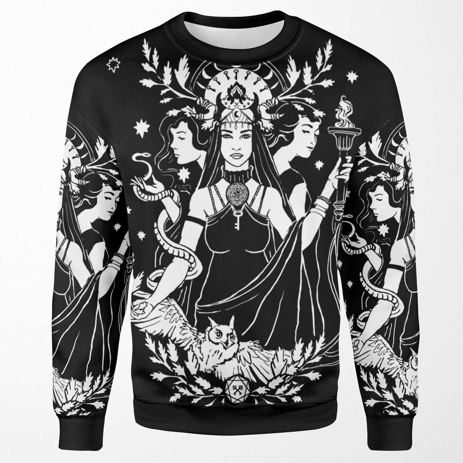 Hekate Triple Goddess All-over-print Unisex Sweatshirt