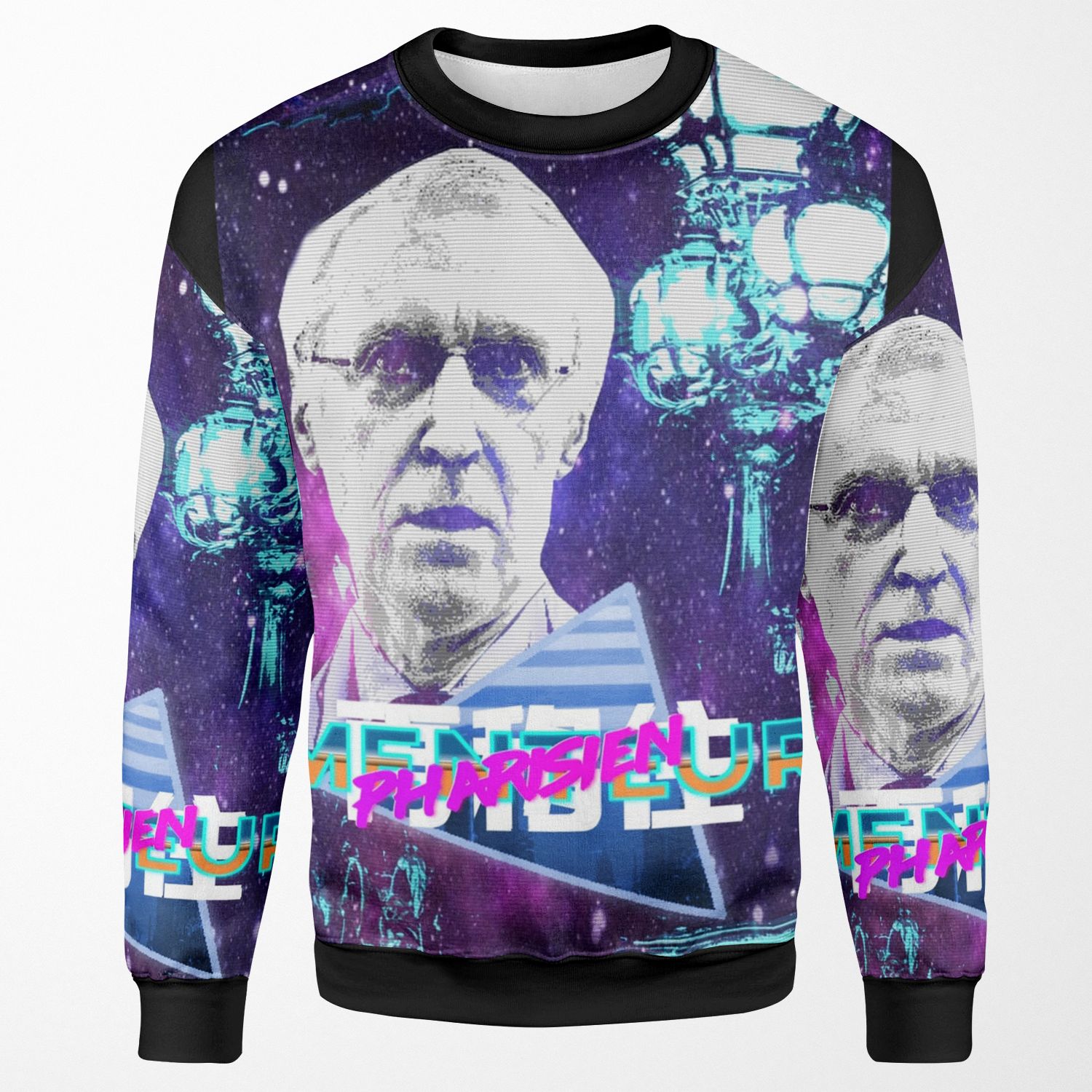 Henry De Lesquen Vaporwave By Yugissou All-over-print Unisex Sweatshirt