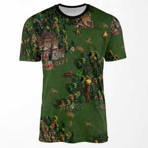 Heroes Of Might And Magic Iii Upscaled Screenshot All-over-print T-shirt