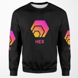 Hex Logo On Black Background With Wordmark All-over-print Unisex Sweatshirt