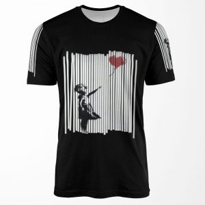 Hey I Fixed It Banksy Shredded Balloon Girl All-over-print T-shirt