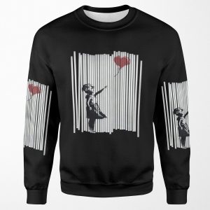 Hey I Fixed It Banksy Shredded Balloon Girl All-over-print Unisex Sweatshirt