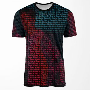 Hi This Is Flume Text Print All-over-print T-shirt