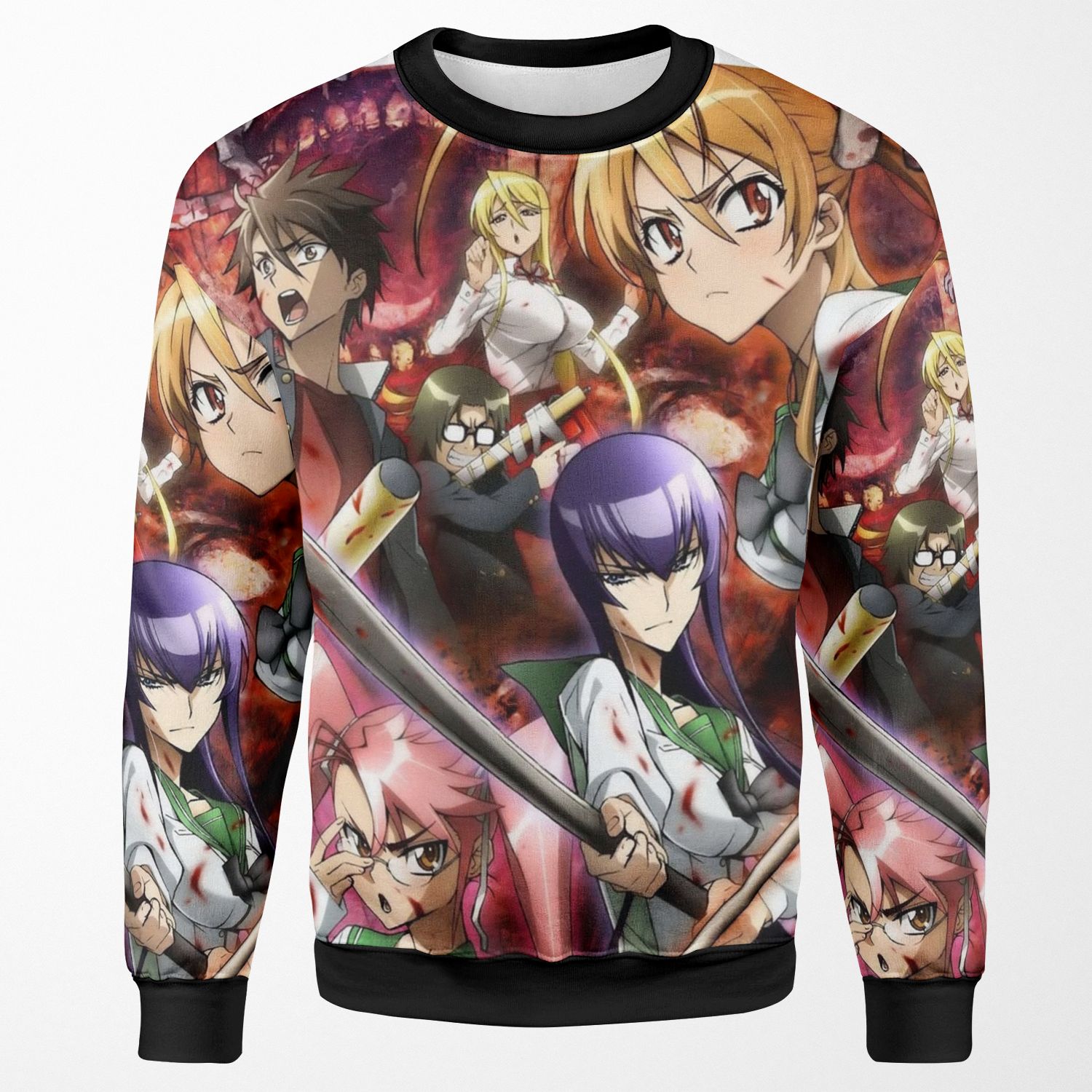 High School Of The Dead 3 All-over-print Unisex Sweatshirt