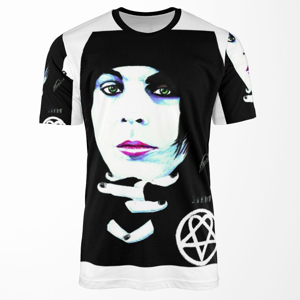 Him Ville Valo Portrait All-over-print T-shirt