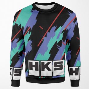 Hks Retro Pattern All-over-print Unisex Sweatshirt