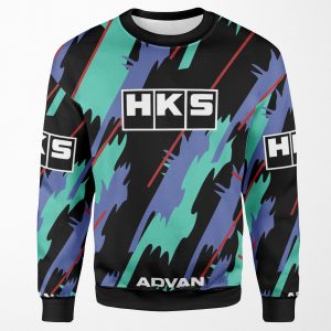 Hks Super Oil Retro Livery All-over-print Unisex Sweatshirt