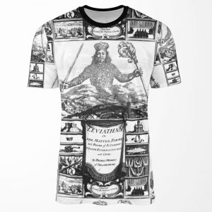 Hobbes Leviathan Frontispiece All-over-print T-shirt