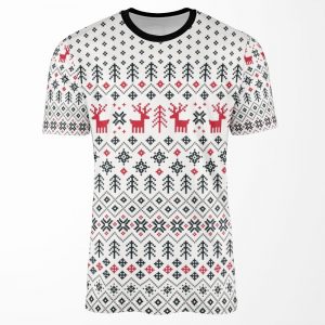 Holiday Sweater Pattern All-over-print T-shirt
