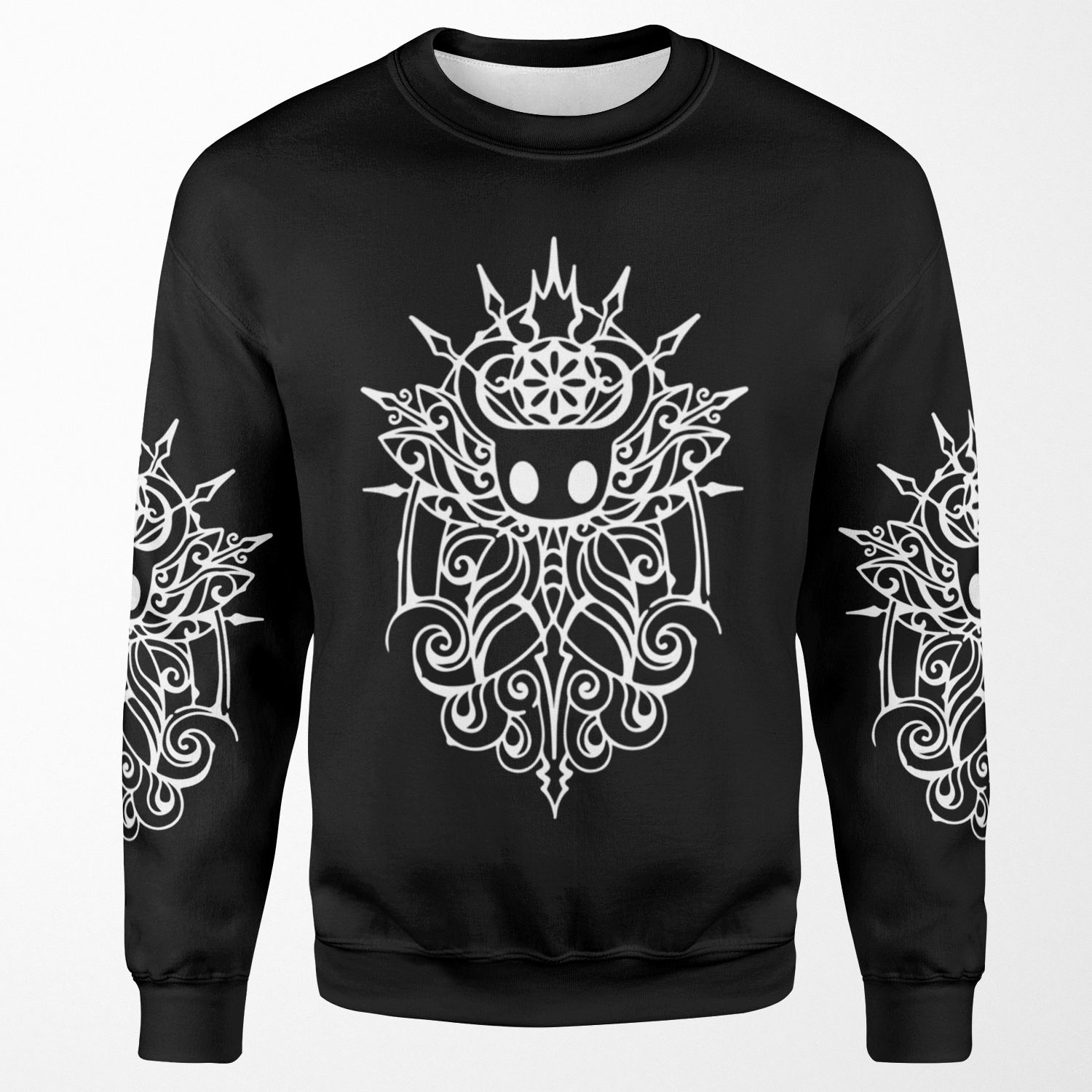 Hollow Knight Tribal White All-over-print Unisex Sweatshirt