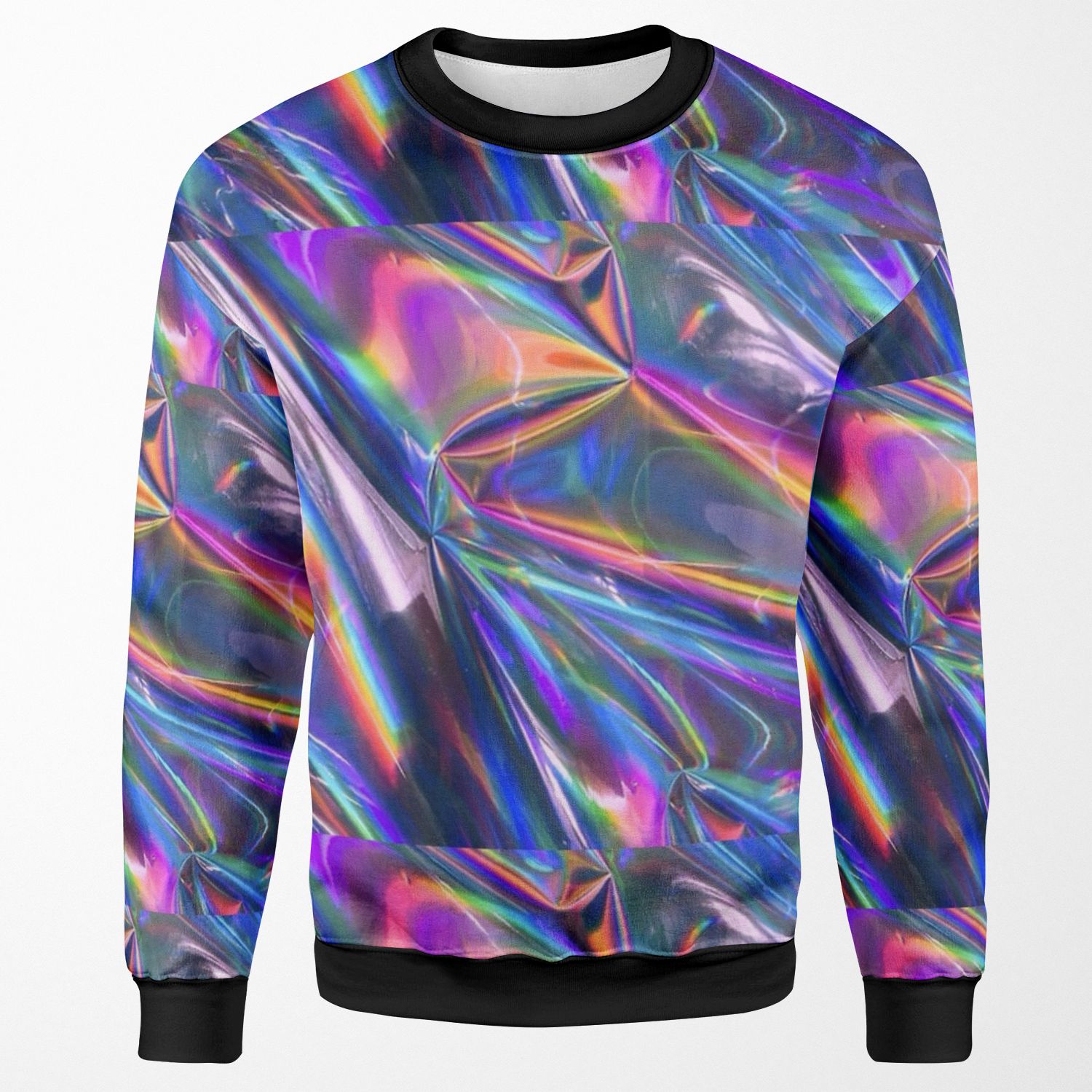 Holographic Material All-over-print Unisex Sweatshirt