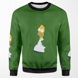 Homer In The Bushes All-over-print Unisex Sweatshirt