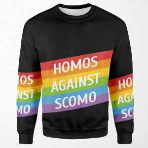 Homos Against Scomo All-over-print Unisex Sweatshirt
