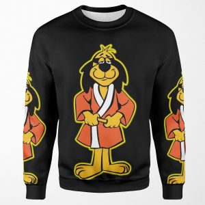 Hong Kong Phooey Standing Black All-over-print Unisex Sweatshirt
