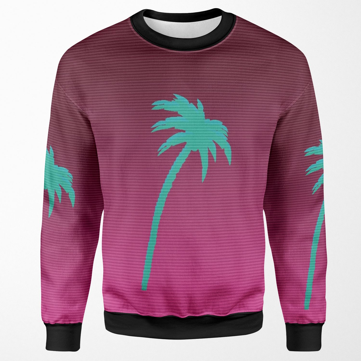 Hotline Miami Palmtree All-over-print Unisex Sweatshirt