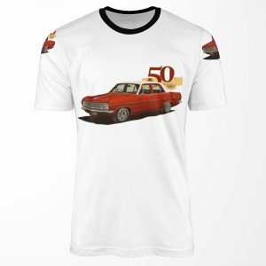 Hr Holden Sedan 50Th Anniversary Red All-over-print T-shirt